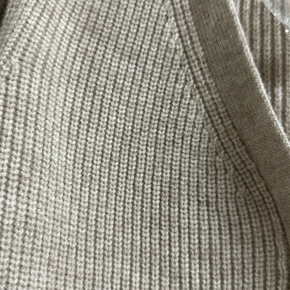 NWT White House Black Market Light Palomino Cropped Cardigan Size XL - Picture 8 of 9